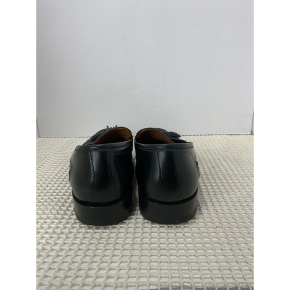 Magnanni Men Magnanni Leather Tassel Loafers Mens‎ Size 8 Black EUC